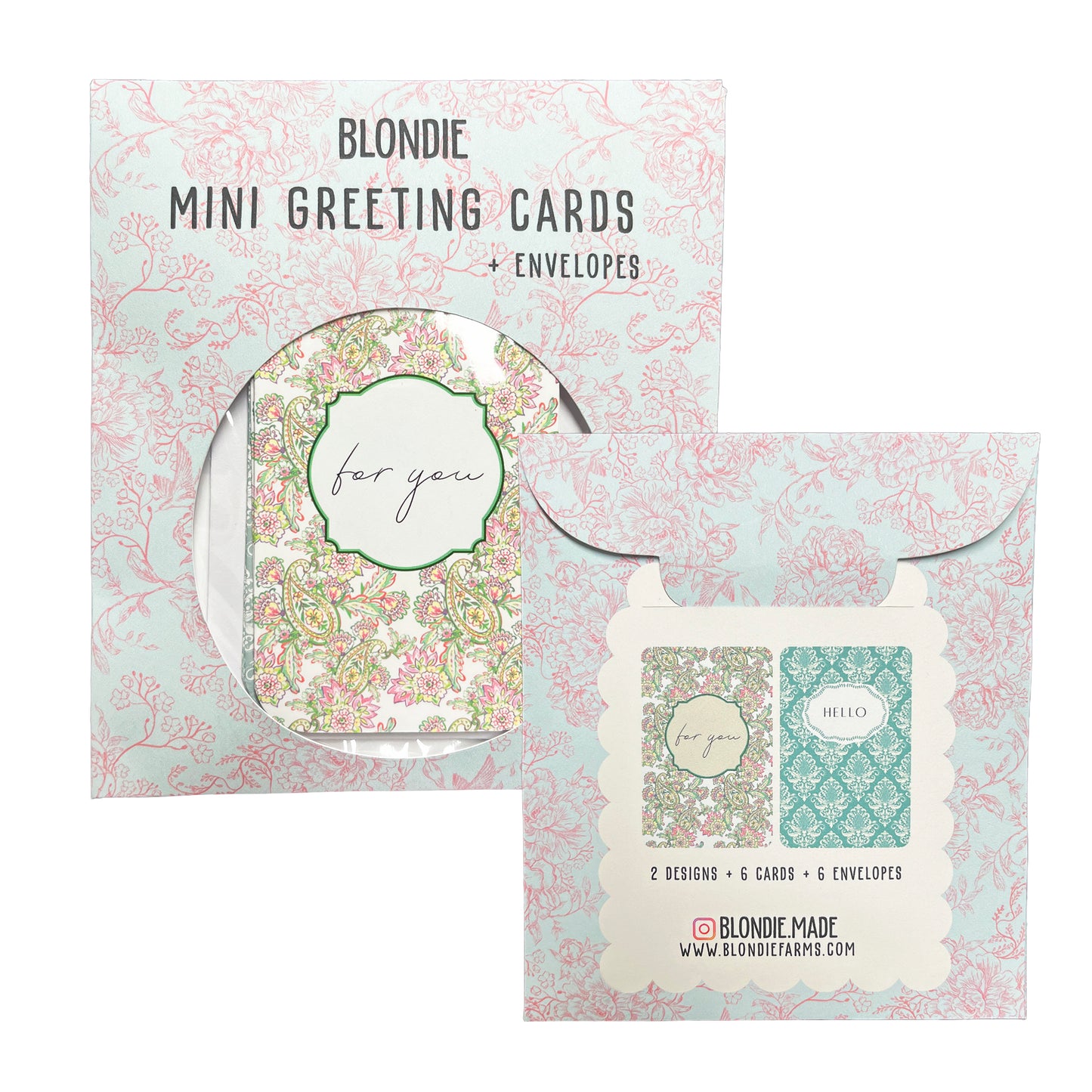 Floral Mini Greeting Cards