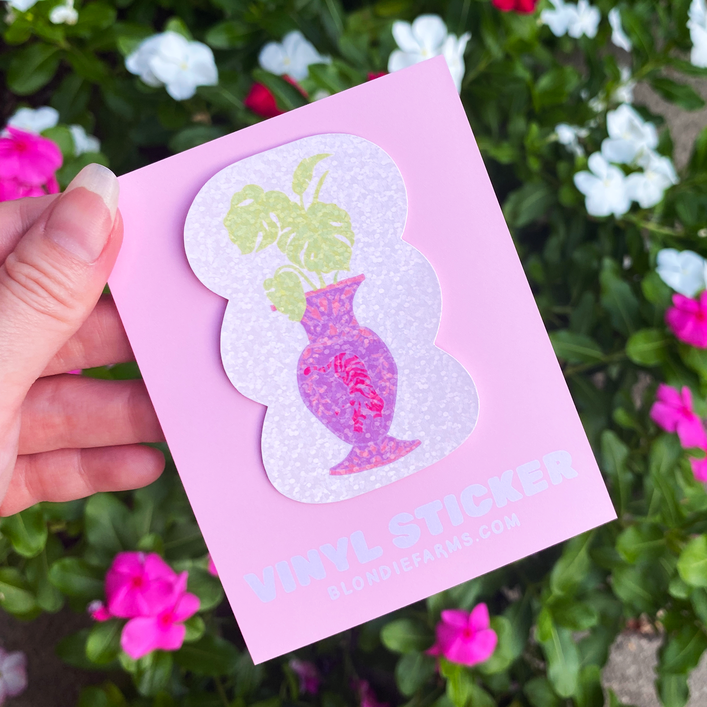 Girl Plant Vinyl Sticker