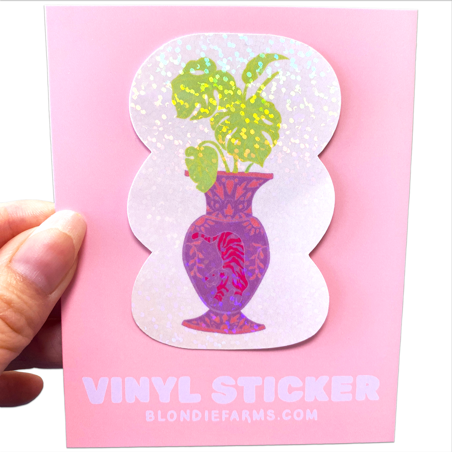 Girl Plant Vinyl Sticker