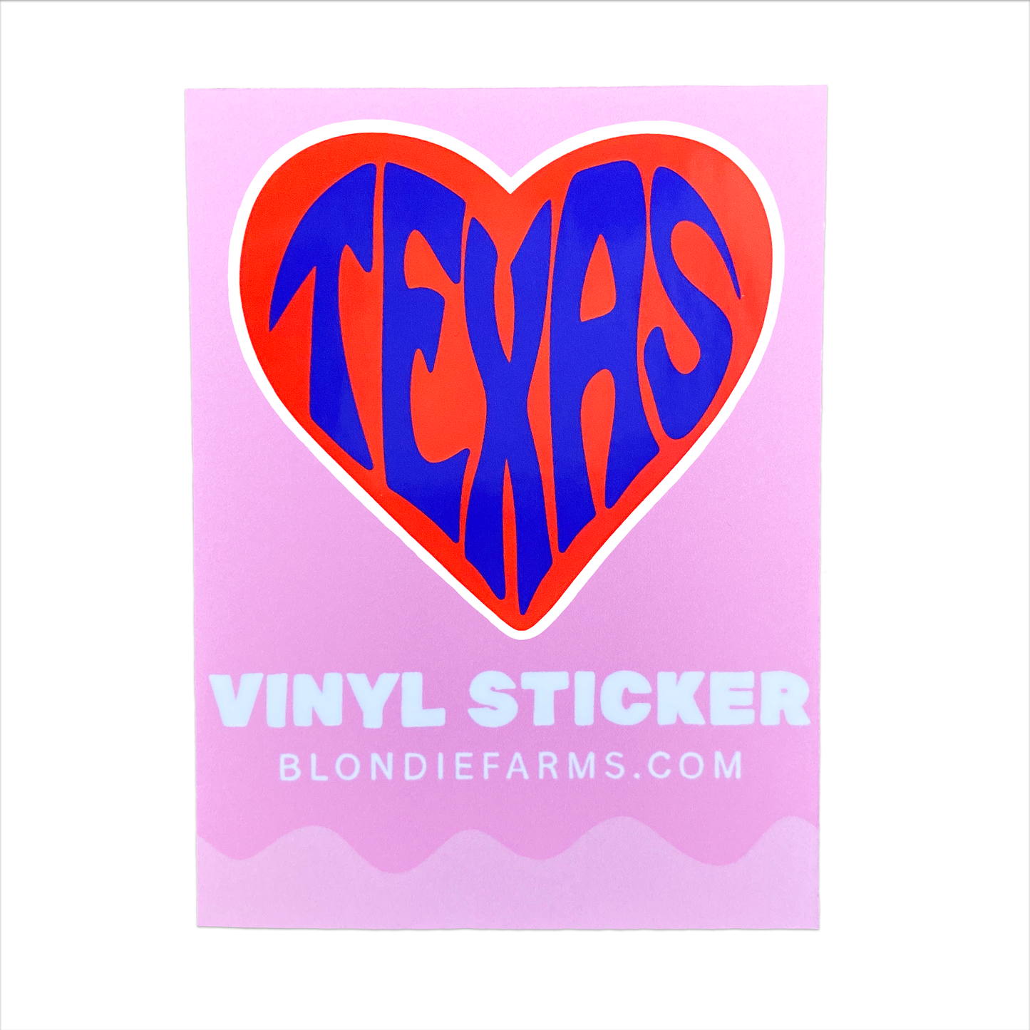 Heart of Texas Vinyl Sticker