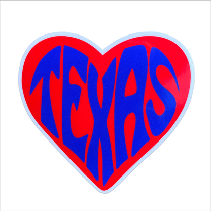 Heart of Texas Vinyl Sticker