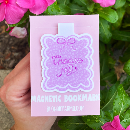 Choose Joy Blondie Magnetic Bookmark and Art