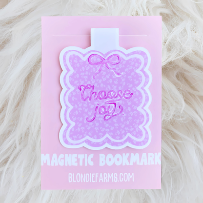 Choose Joy Blondie Magnetic Bookmark and Art